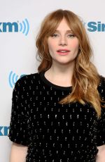 BRYCE DALLAS HOWARD at SiriusXM Radio in New York 01/17/2017