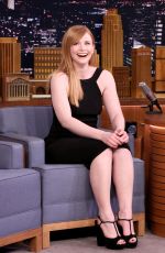 BRYCE DALLAS HOWARD at Tonight Show Starring Jimmy Fallon 01/16/2017