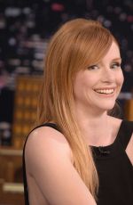 BRYCE DALLAS HOWARD at Tonight Show Starring Jimmy Fallon 01/16/2017
