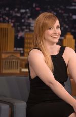 BRYCE DALLAS HOWARD at Tonight Show Starring Jimmy Fallon 01/16/2017