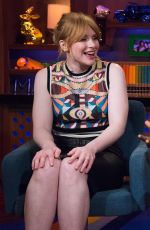 BRYCE DALLAS HOWARD at Watch What Happens Live in New York 01/26/2017