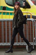 CANDY RAE-FLEUR Arrives at Old Trafford in Manchester 01/15/2017