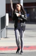 CARA SANTANA Leaves a Gym in Los Angeles 01/19/2017