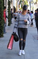 CARA SANTANA Out for Shopping in Beverly Hills 12/29/2016