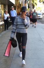 CARA SANTANA Out for Shopping in Beverly Hills 12/29/2016