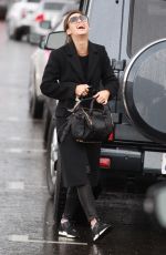CARA SANTANA Out on a Rainy Day in Beverly Hills 01/07/2017