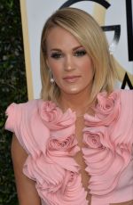 CARRIE UNDERWOOD at 74th Annual Golden Globe Awards in Beverly Hills 01/08/2017