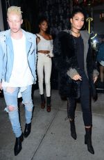 CHANEL IMAN and JOURDAN DUNN at Catch LA in West Hollywood 01/07/2017