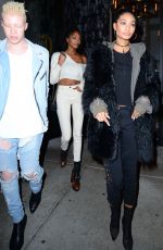 CHANEL IMAN and JOURDAN DUNN at Catch LA in West Hollywood 01/07/2017