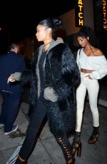 CHANEL IMAN and JOURDAN DUNN at Catch LA in West Hollywood 01/07/2017