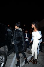 CHANEL IMAN and JOURDAN DUNN at Catch LA in West Hollywood 01/07/2017