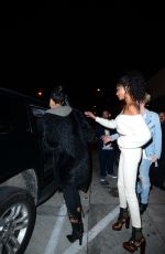 CHANEL IMAN and JOURDAN DUNN at Catch LA in West Hollywood 01/07/2017