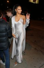 CHANEL IMAN at Catch LA in West Hollywood 01/09/2017