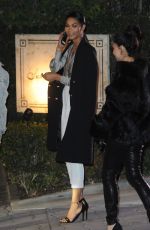 CHANEL IMAN Leaves Sunset Towers Hotel in Los Angeles 01/27/2017