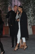 CHANEL IMAN Leaves Sunset Towers Hotel in Los Angeles 01/27/2017
