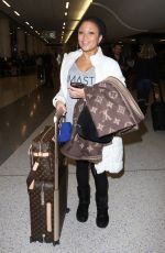 CHANTE MOORE at LAX Airport in Los Angeles 01/12/2017