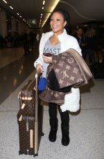 CHANTE MOORE at LAX Airport in Los Angeles 01/12/2017