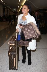 CHANTE MOORE at LAX Airport in Los Angeles 01/12/2017