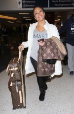 CHANTE MOORE at LAX Airport in Los Angeles 01/12/2017