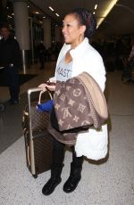 CHANTE MOORE at LAX Airport in Los Angeles 01/12/2017