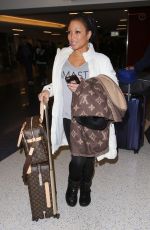 CHANTE MOORE at LAX Airport in Los Angeles 01/12/2017