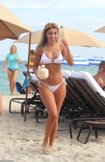 CHANTEL JEFFRIES on the Beach in Miami 01/06/2017