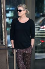 CHARLIZE THERON Out and About in Beverly Hills 01/17/2017
