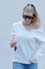 CHARLOTTE MCKINNEY Out for Coffee in West Hollywood 01/24/2017