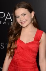 CHIARA AURELIA at ‘The Space Between Us’ Premiere in Los Angeles 01/17/2017