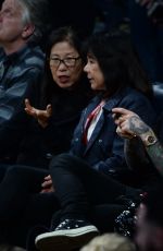 CHIARA FERRAGNI and Dyan Cannon at Miami Heat vs LA Lakers Game in Los Angeles 01/06/2017