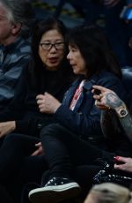 CHIARA FERRAGNI and Dyan Cannon at Miami Heat vs LA Lakers Game in Los Angeles 01/06/2017