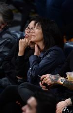 CHIARA FERRAGNI and Dyan Cannon at Miami Heat vs LA Lakers Game in Los Angeles 01/06/2017