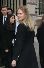 CHIARA FERRAGNI at Elie Saab Fashion Show in Paris 01/25/2017