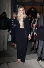 CHIARA FERRAGNI Leaves Alberta Ferretti Fashion Show at Milan Fashion Week 01/13/2017