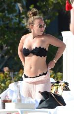 CHLOE GREEN Leaves a Beach in Miami 12/31/2016