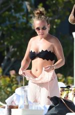 CHLOE GREEN Leaves a Beach in Miami 12/31/2016