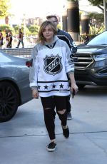 CHLOE MORETZ Arrives at Staples Center in Los Angeles 01/29/2017