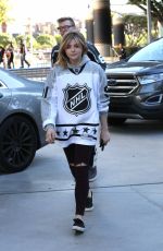 CHLOE MORETZ Arrives at Staples Center in Los Angeles 01/29/2017