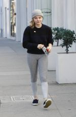 CHLOE MORETZ Out and About in Beverly Hills 01/14/2017