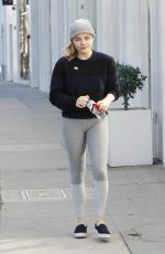 CHLOE MORETZ Out and About in Beverly Hills 01/14/2017