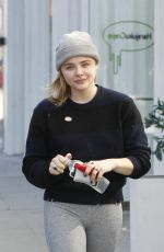 CHLOE MORETZ Out and About in Beverly Hills 01/14/2017