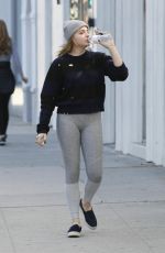 CHLOE MORETZ Out and About in Beverly Hills 01/14/2017