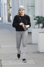 CHLOE MORETZ Out and About in Beverly Hills 01/14/2017