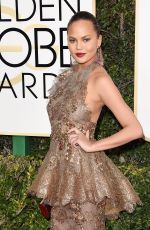 CHRISSY TEIGEN at 74th Annual Golden Globe Awards in Beverly Hills 01/08/2017