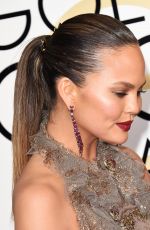 CHRISSY TEIGEN at 74th Annual Golden Globe Awards in Beverly Hills 01/08/2017