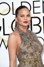 CHRISSY TEIGEN at 74th Annual Golden Globe Awards in Beverly Hills 01/08/2017