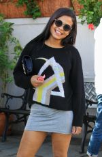 CHRISTINA MILIAN in Short Skirt Out in Los Angeles 01/11/2017