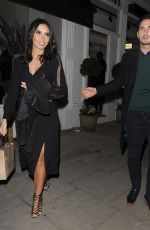 CHRISTINE BLEAKLEY Leaves Arts Club Private Members Bar and Restaurant in London 01/26/2017
