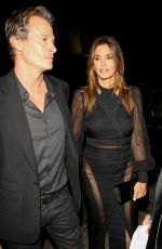 CINDY CRAWFORD at Catch LA in West Hollywood 01/10/2017