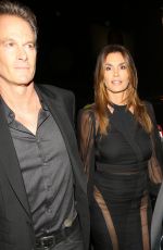 CINDY CRAWFORD at Catch LA in West Hollywood 01/10/2017